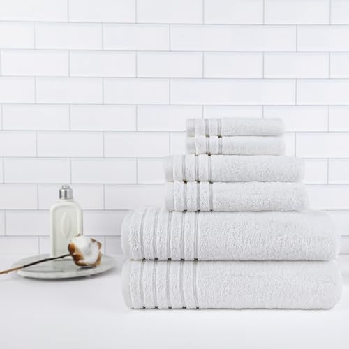 BW Luxe Home 6-Piece Turkish Cotton Towel Set