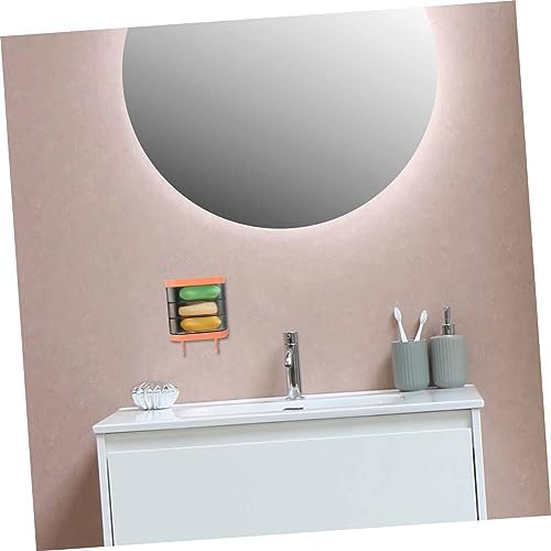 SOLUSTRE Rotating Plastic Soap Dish Wall Mount