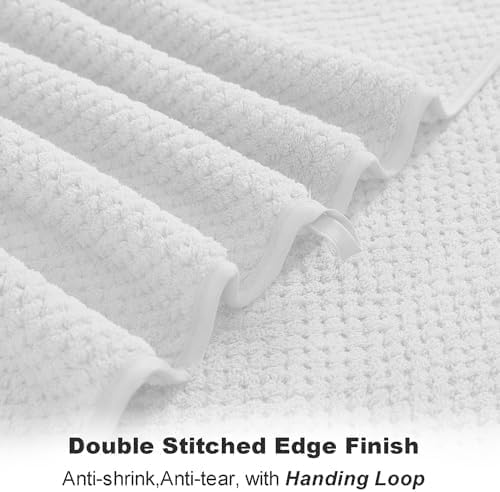 Smuge 4-Piece Bath Towel Set 35x70 Inches Quick Dry Microfiber