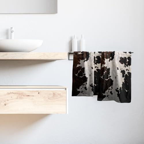 Granbey Cow Skin Print Hand Towels 2 Pack 1