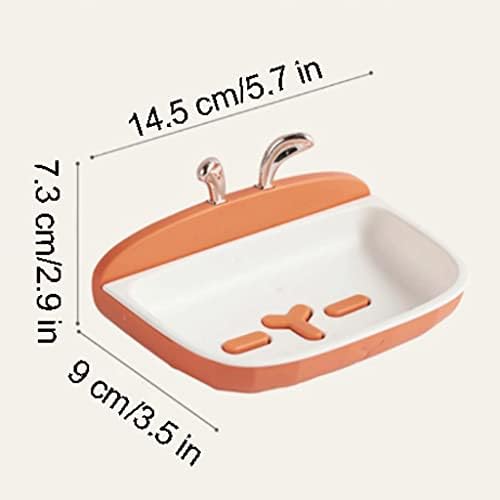 Surek Dual-Use Wall-Mounted Soap Dish with Drainage