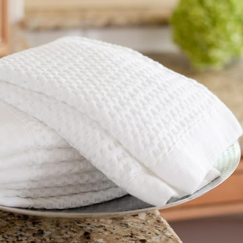 Gildens Tree Waffle Hand Towels Set of 2 White