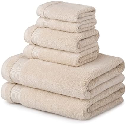 Martha Stewart Cotton Towel Set Of 6 Beige