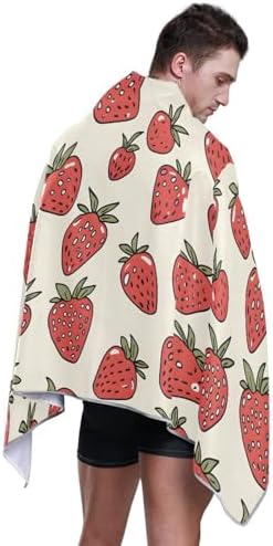 SUABO Strawberry Bath Towels with Hanging Loops