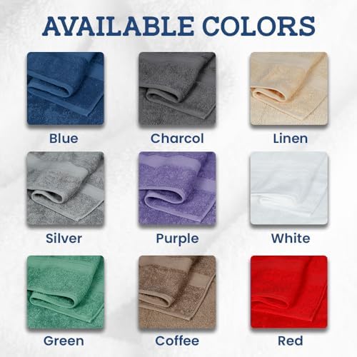 Casa Lino 4-Piece Bath Towel Set 100 Cotton Luxury Towels