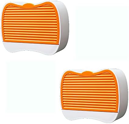 SHOUCAN Bar Soap Holder Adhesive No Drilling Wall Mount Large Orange