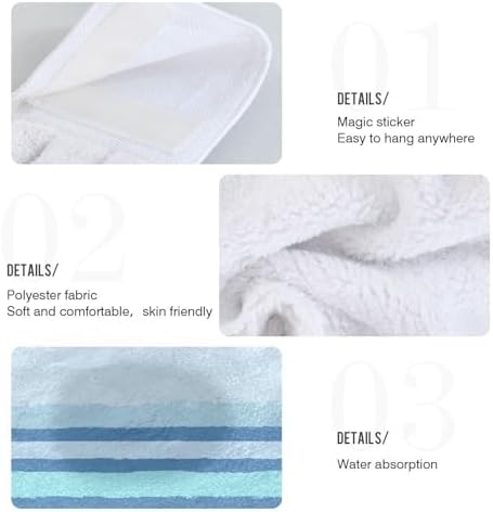 GuoChe Set of 2 Hand Towels for Kids Bathroom