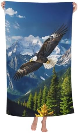 Bald Eagle Beach Towel 31x51 Inches