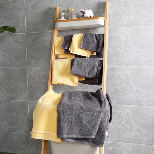 SEMAXE 6-Piece Bathroom Towel Set - Ultra Soft 100 Cotton
