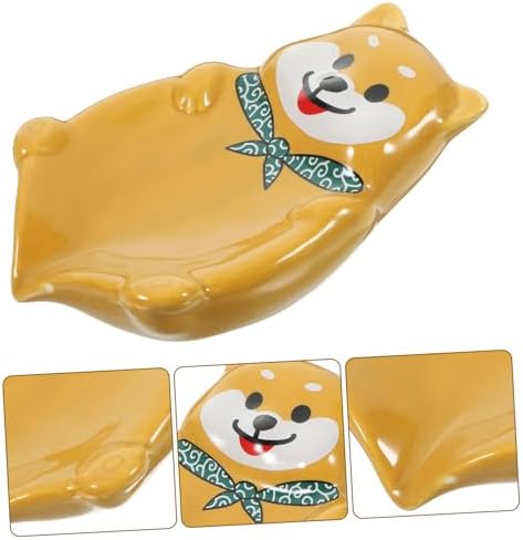 Ciieeo Ceramic Dog Soap Dish Holder