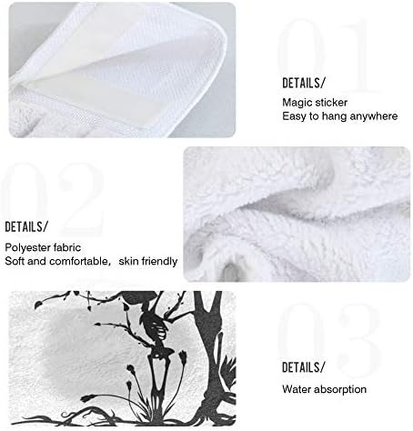 Aslsiy Skull Design Kitchen Towel Set of 2
