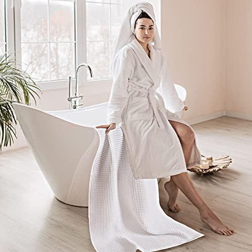 Pskl Turkish Cotton Waffle Bath Towel Set of 2