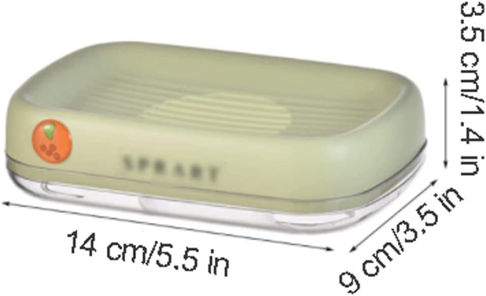 Surek Double Layer Soap Case with Water Tray for Bathroom Sink