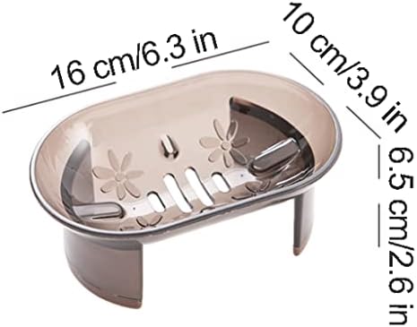 Surek Clear Plastic Bar Soap Holder for Dry Storage