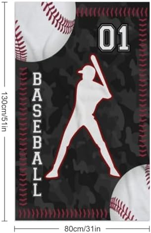 Custom Baseball Beach Towel with Name