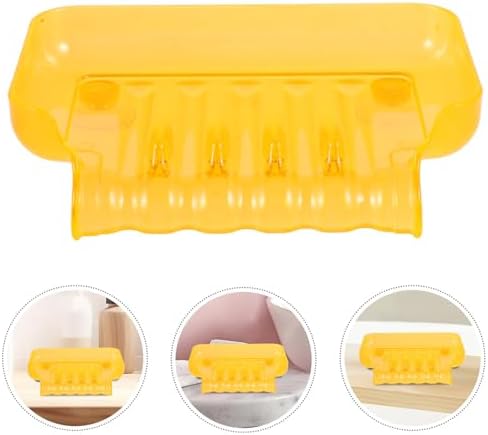 Bathroom Orange Soap Dish with Suction Cups