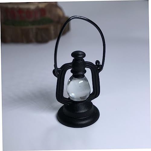 ERINGOGO Retro Kerosene Lamp with Non-Resin Black Finish