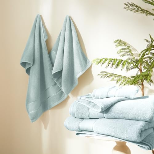 Marvione 6-Piece Bath Towel Set 100 Turkish Cotton 1
