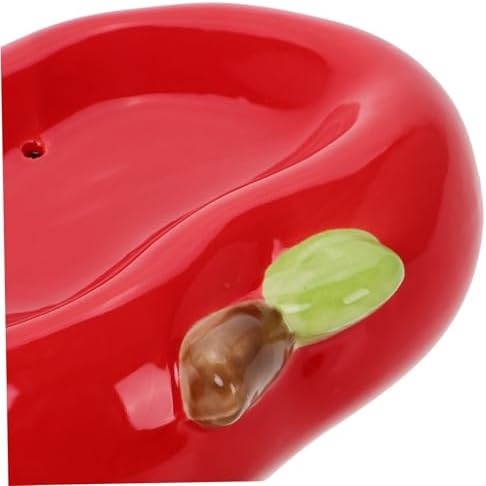 Ceramic Apple Soap Holder with Drainage Tray