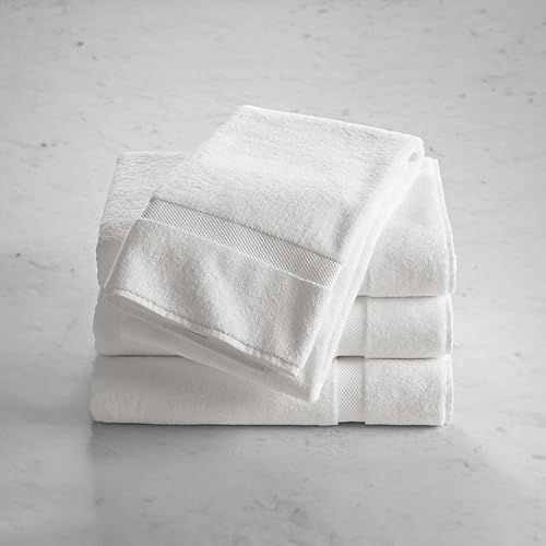 Luxurious Sunset White Bath Towel Set - 30x58