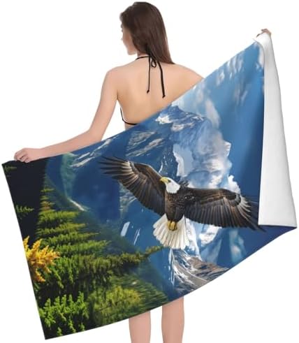 Bald Eagle Beach Towel 31x51 Inches