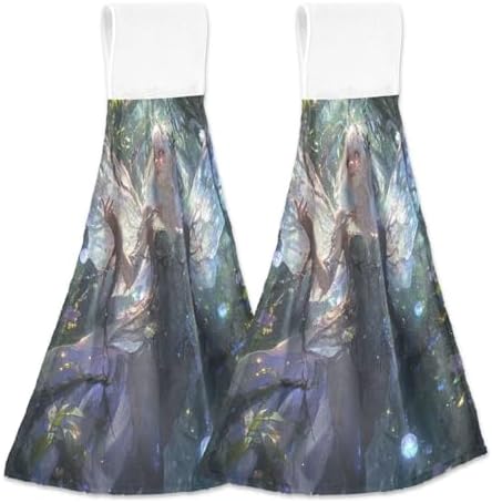KLL Fairy Game Anime Girl Bath Towel 2 Pack with Hanging Loop
