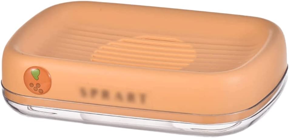 Surek Double Layer Soap Case with Water Tray for Bathroom Sink