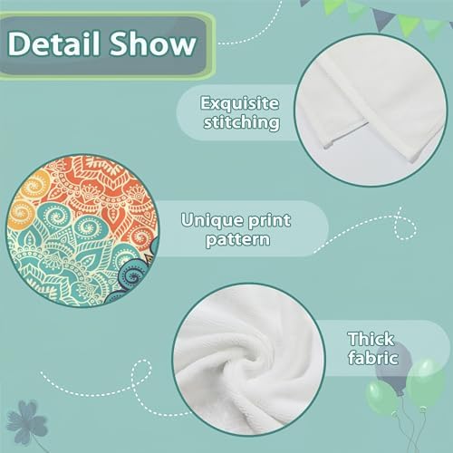 Snowmolle 2 Pack Vintage Mandala Hand Towels