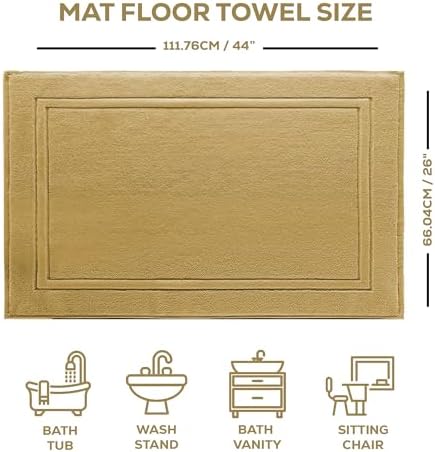 ALIBI Bath Mat Floor Towel - Champagne 44X26