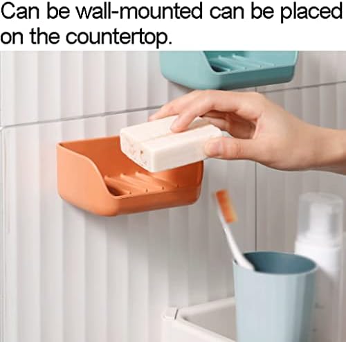 SUREK Dual-Use Soap Dish with Drainage Wall-Mounted Holder