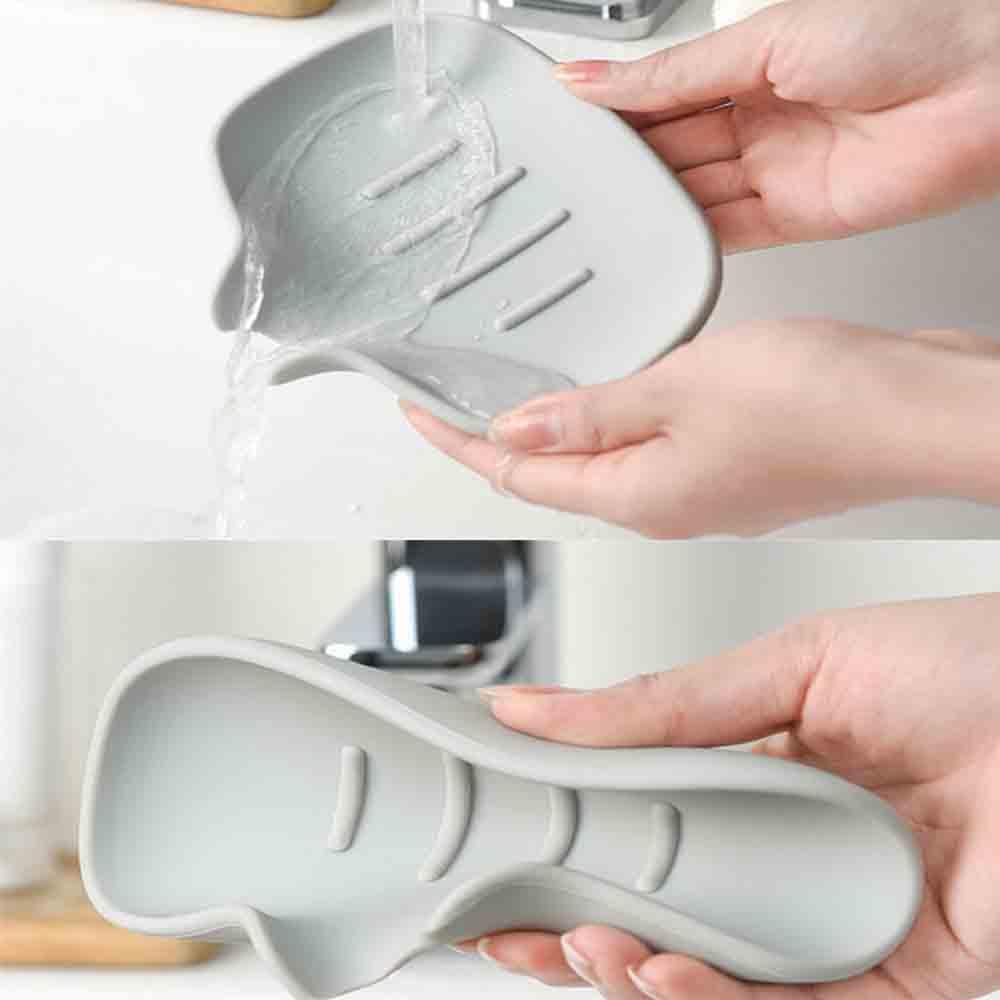 TOOLSTAR Silicone Soap Holder Self Draining Holder