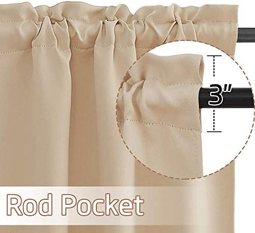 NICETOWN Small Curtains - Blackout Privacy for Kids RV Camper Windows