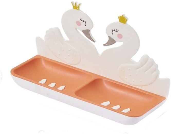 Plastic Soap Dish Holder with Cartoon Design