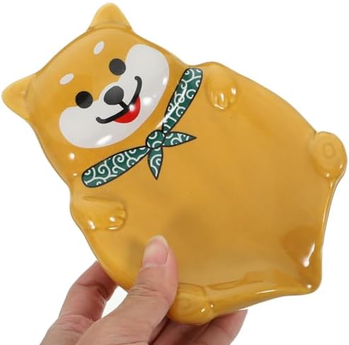 Cabilock Cute Dog Shape Ceramic Soap Holder