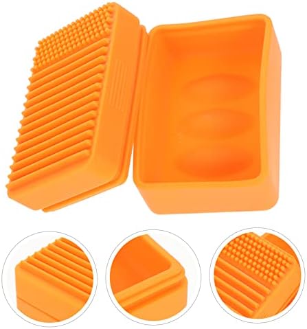Hoement Travel Soap Holder Case Silicone Dish for Bathroom Kitchen