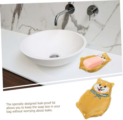 Ciieeo Ceramic Dog Soap Dish Holder