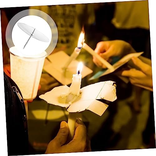 MAGICLULU 8-Piece Silver Candle Holder Set