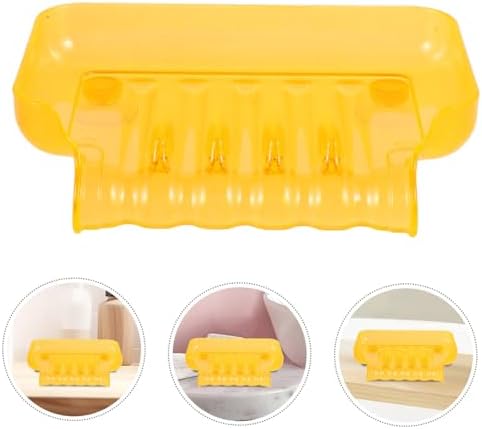 WESIEVYA Bathroom Waterfall Soap Dish with Suction Cups