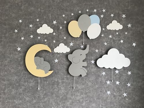 Furpinea Nursery Lamp Set of 4 - Boys Blue