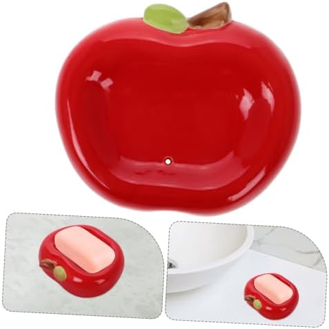 LIFKICH Apple Shaped Ceramic Soap Holder 1