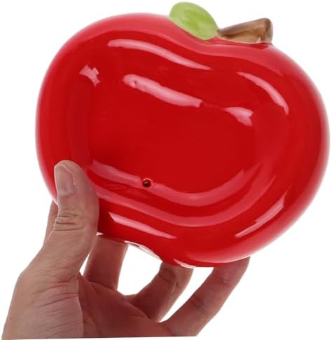 Ceramic Apple Soap Holder with Drainage Tray