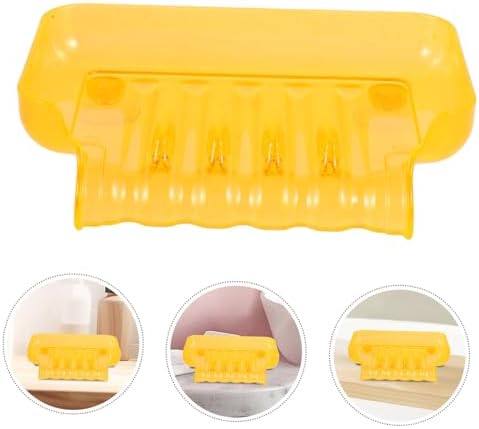 CANIGHT Orange Bathroom Soap Dish with Suction Cups