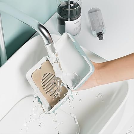 Leakproof Travel Soap Dish with Lid - Draining Holder Orange