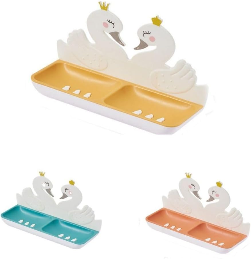 Plastic Soap Dish Holder with Cartoon Design