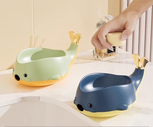 Cute Whale Soap Holder with Suction Cup Yellow