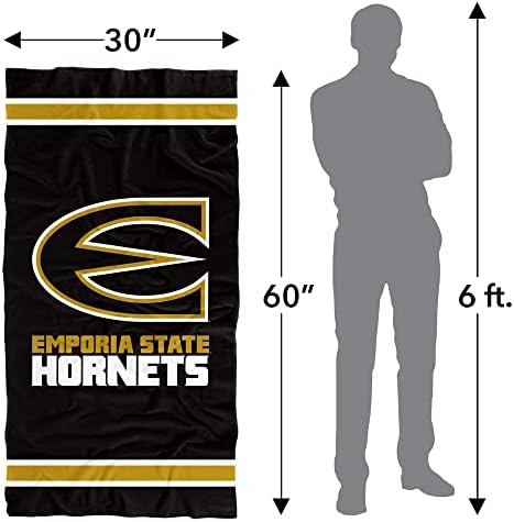 LOGOVISION Emporia State University Striped Beach Towel
