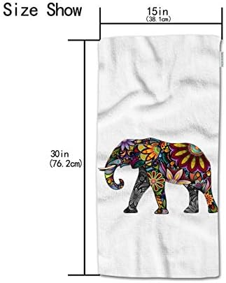 HGOD Designs Mandala Elephant Hand Towel - 15X30