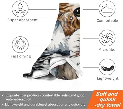 Funny Cat Surfing Fluffy Beach Towel 32x64 Inch