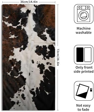 Granbey Cow Skin Print Hand Towels 2 Pack 1