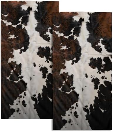 Granbey Cow Skin Print Hand Towels 2 Pack 1